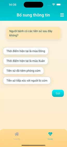 Hình minh hoạ tầm soát triệu chứng liên quan