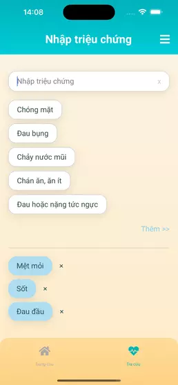 Hình minh hoạ nhập triệu chứng